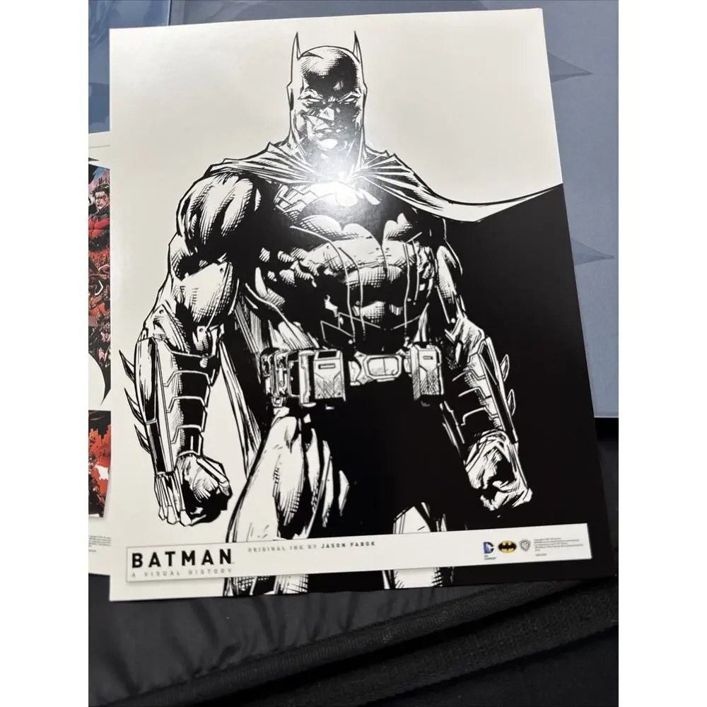 Batman A Visual History HC DC Comics DK Matthew Manning w/ Slip Case & 2 Prints